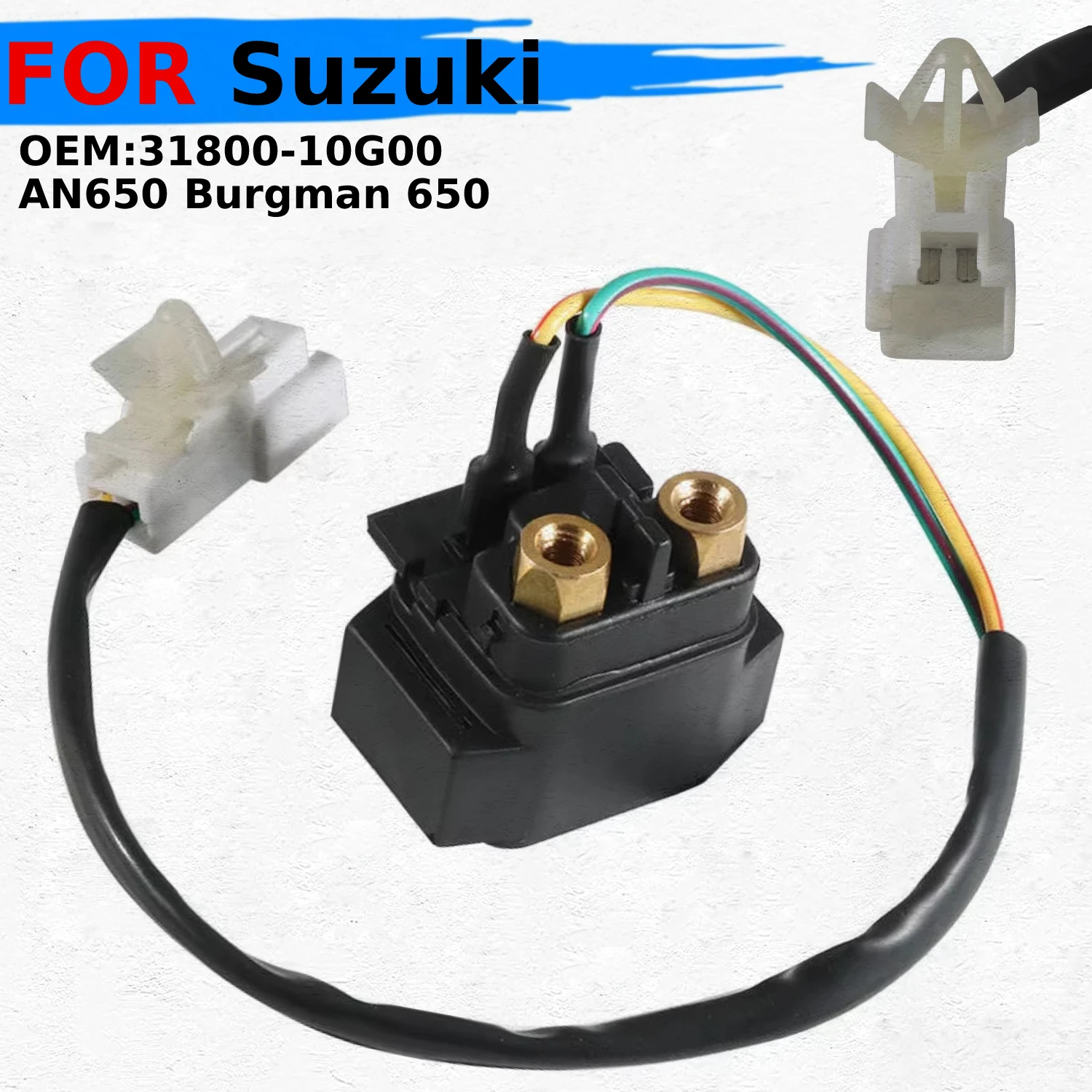 

Starter Solenoid Relay Ignition Switch For Suzuki 31800-10G00 Suzuki AN650 Burgman 650 2003 2004 2005 2006 2007-2016