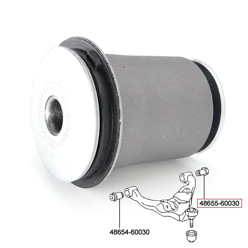 

4Pcs Car Arm Bushing Lower Control Set 48654-60030 48655-60030 For Toyota 4Runner FJ Cruiser Tacoma Land Cruiser Prado