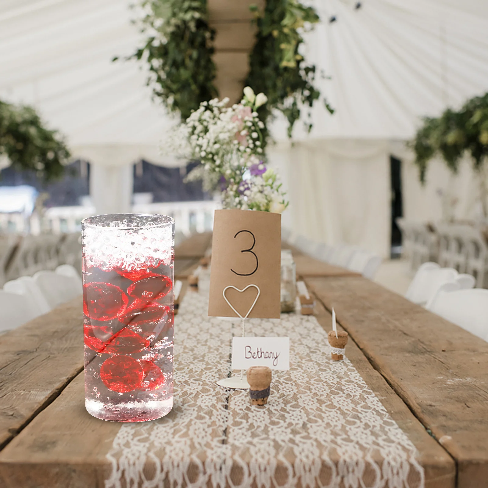 

1 Bag Simulated Gems Vase Filler Decorative Ornaments For Wedding Party Diy Craft Floating Centerpiece Artificial Gemstones