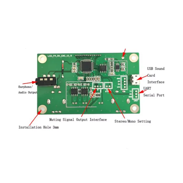 DC3-5V display LCD FM FM ricezione stereo modulo circuito radio digitale