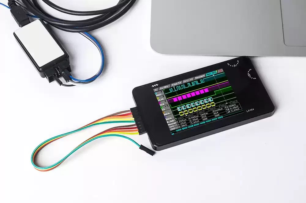 محلل منطق رقمي صغير Dso La104 شاشة 2.8 بوصة 4 قنوات قابل للبرمجة 100 ميجا هرتز أقصى معدل أخذ العينات راسم الذبذبات #3