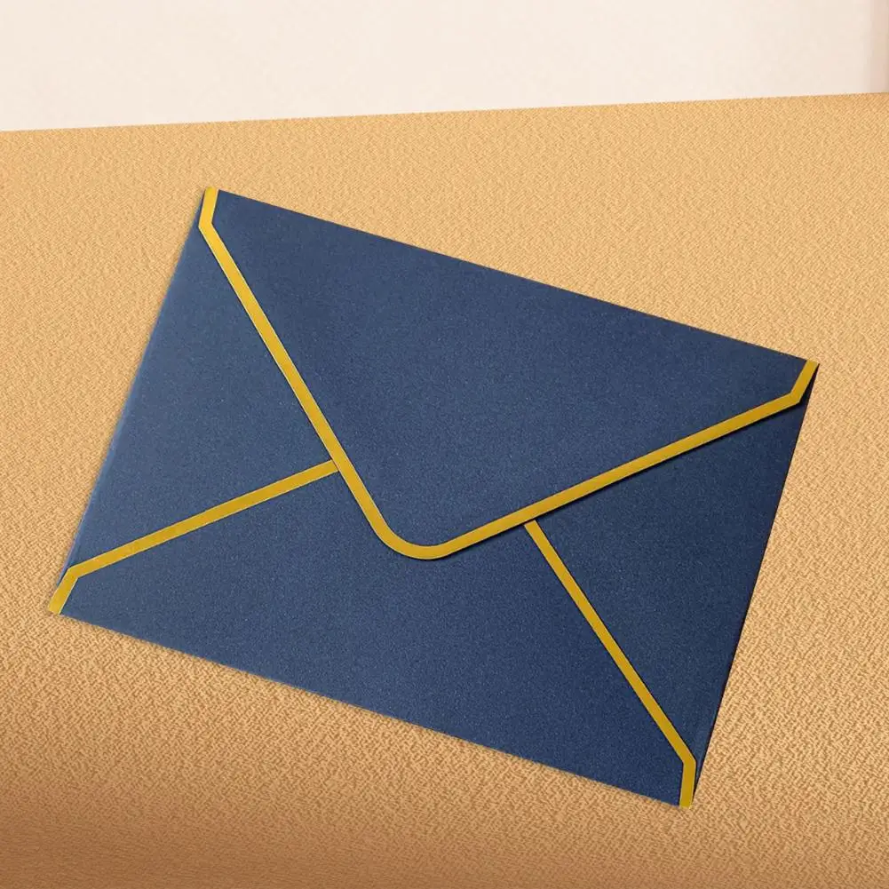Конверты с водяным клеем Элегантные конверты из золотой фольги Элегантные конверты для горячего тиснения с заготовками в виде золотой каймы для приветствия