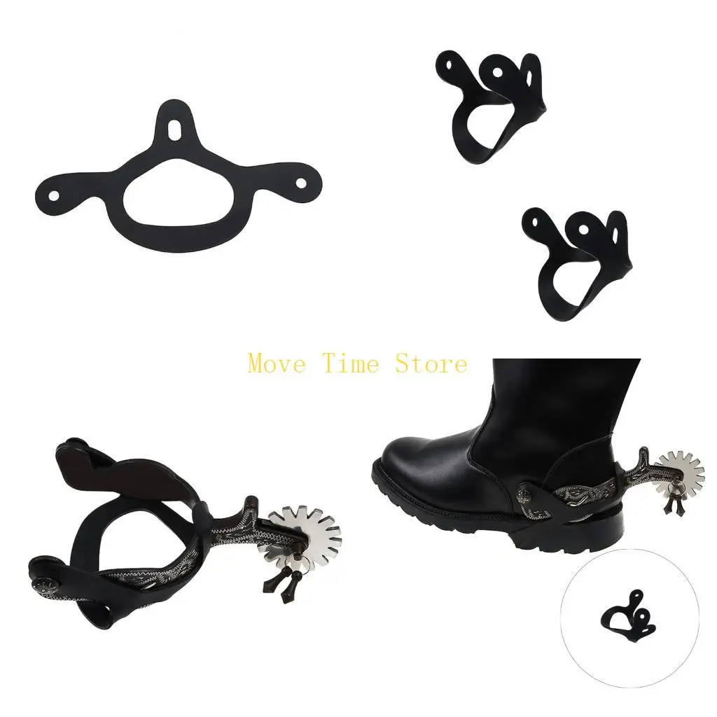 قاعدة برونزية معدنية عتيقة من طراز 92ME ذات نتوءات غربية مع زينة فضية لمعدات ركوب الخيل #1