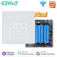 Smart Tuya WIFI Thermostat Gas Boiler Battery-Powered Temperature Controller Floor Heating Smart Life Voice Alexa Google Home