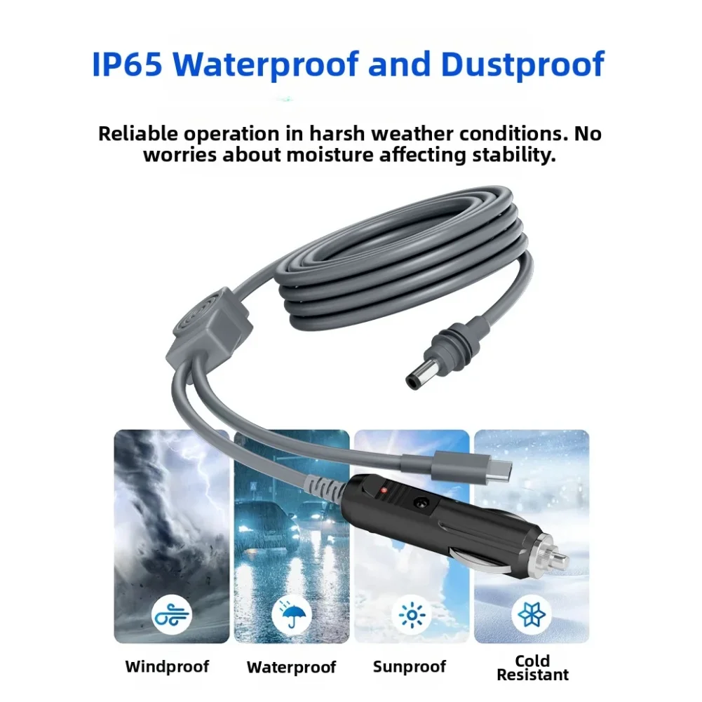 

60 Вт USB C к кабелю питания постоянного тока для Starlink Mini адаптер прикуривателя удлинитель зарядный шнур питания для Starlink Mini