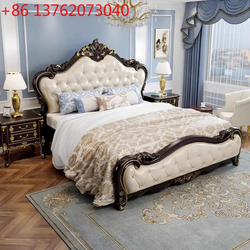 

Designs Retro White Bed Couples Storage House Wooden Double Bedroom Bed King Size Modern Luxury Camas Dormitorio Home Furniture
