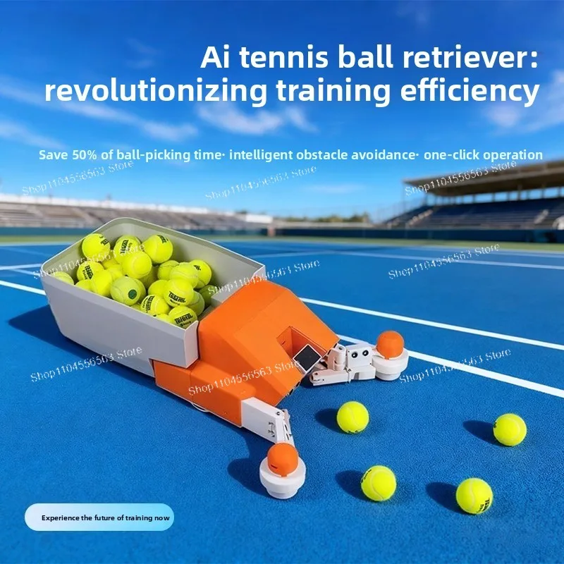 

Professional Tennis Ball Collection Robot – Portable Smart Trainer for Youth Tennis Training Institute & School Club