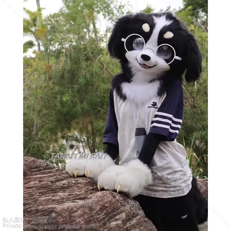 ka okulary dla zwierząt Fursuit akcesoria maska Kigurumi tylko futrzane okulary rekwizyty baza Kig Halloween Kemono lis kot pies okulary królik