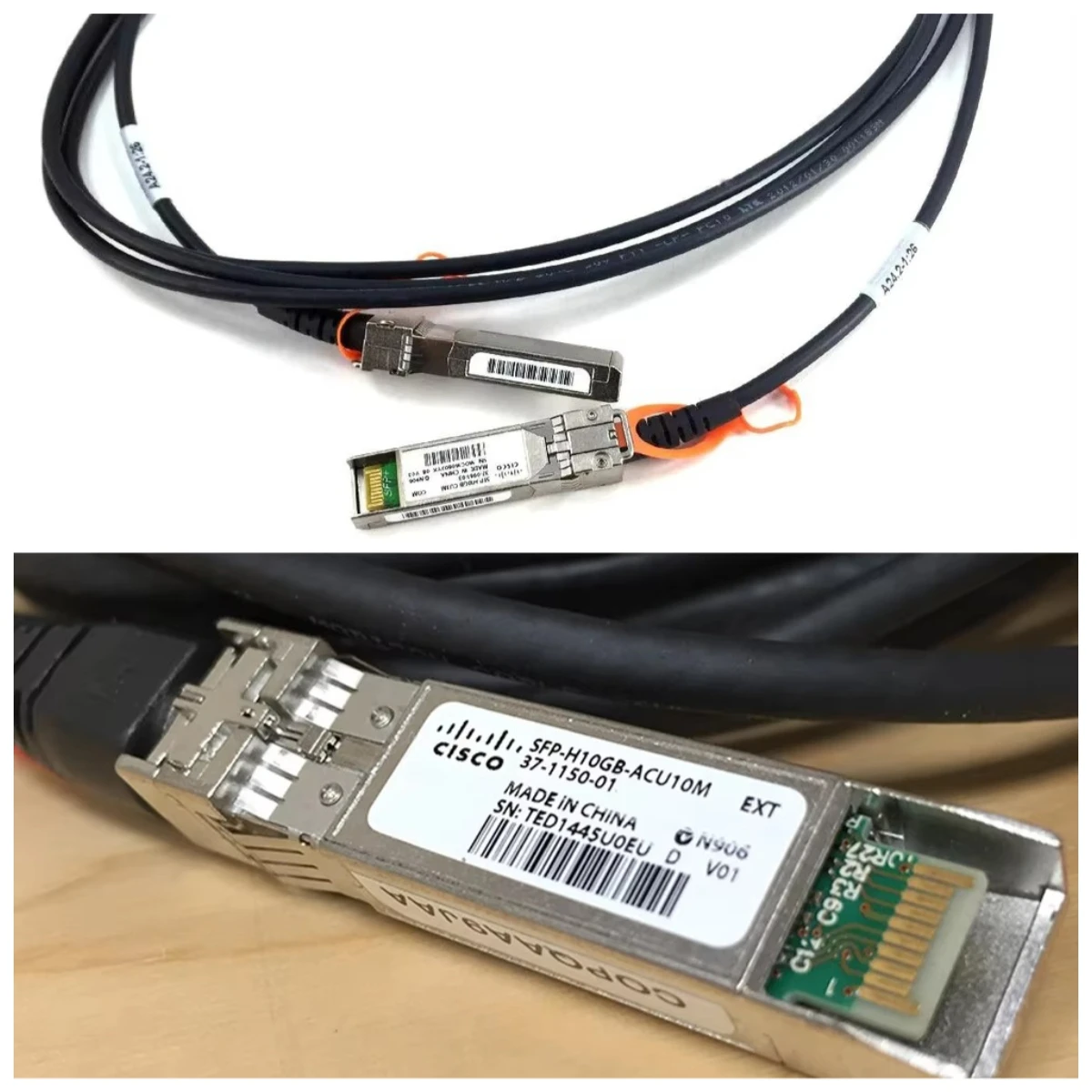 10m (33ft) Ci sco 10G SFP+ Active Direct Attach Copper Twinax Cable SFP-H10GB-ACU10M
