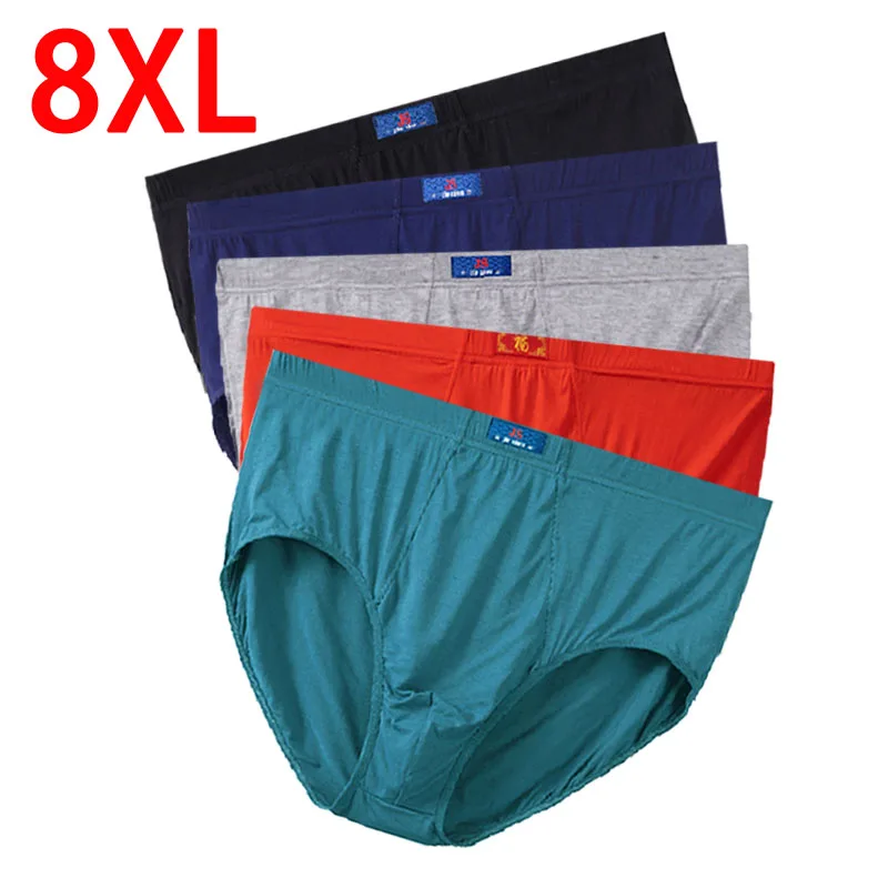 

5Pcs 8XL-XL Modal Plus Size Oversize Mens Underwear Brief Mens Briefs Men Shorts Underwear Men Underwear Comfort Male Underwear