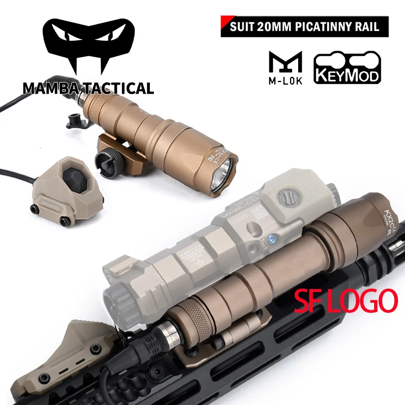 

Тактический светодиодный фонарь WADSN M600C/M300A Scout Light с дистанционным переключателем Axon SL, двойной функцией и выносным переключателем AXON для охоты на открытом воздухе