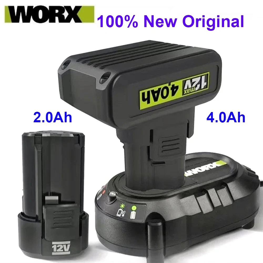 

100% Original 12V 2.0Ah 4.0Ah for 12V WORX WA3506 WU127 WU128 WU130 WU131X WU132 WU280 WX128 WX129 WX540 Electric Tool Battery