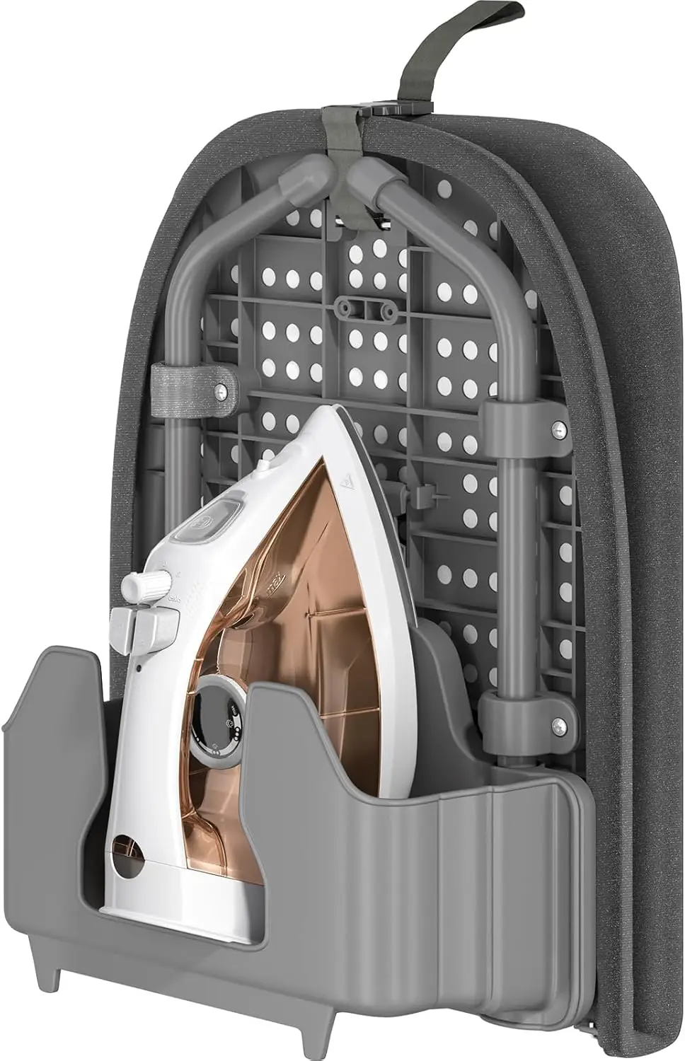 

Portable Tabletop Ironing Board with Heat Resistant Cover, Non-Slip Feet for Home and Travel, 12x32 Inches Black