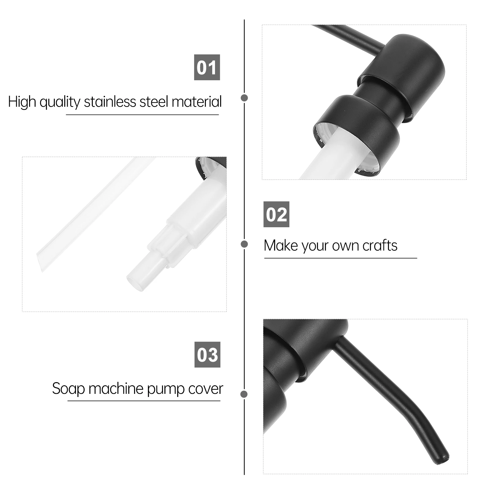 

2Pcs Fine Workmanship Electroplated Pump Head For Soap Lotion Dispenser Pumps Practical Toiletries Bottle Accessory