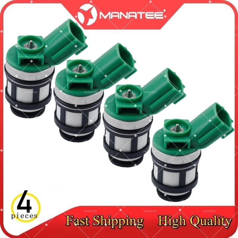 4​pcs Car Fuel Injectors 2.4L For NISSAN XTERRA 2000-2004 FRONTIER 1998-2004 NP300 PICKUP(D22)2008- NAVARA 1997-2004 166001S700