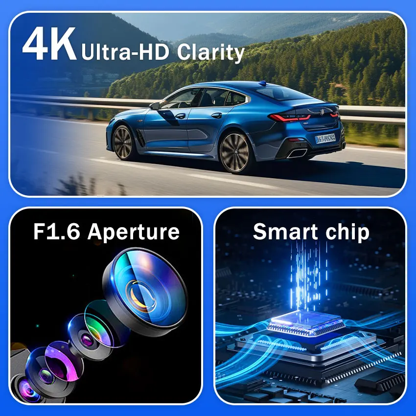 OEM 4K Dash Cam Car DVR Camera HD for Mercedes Benz C Class W206 2022-2025 Night Vision Plug and Play Wifi App Control