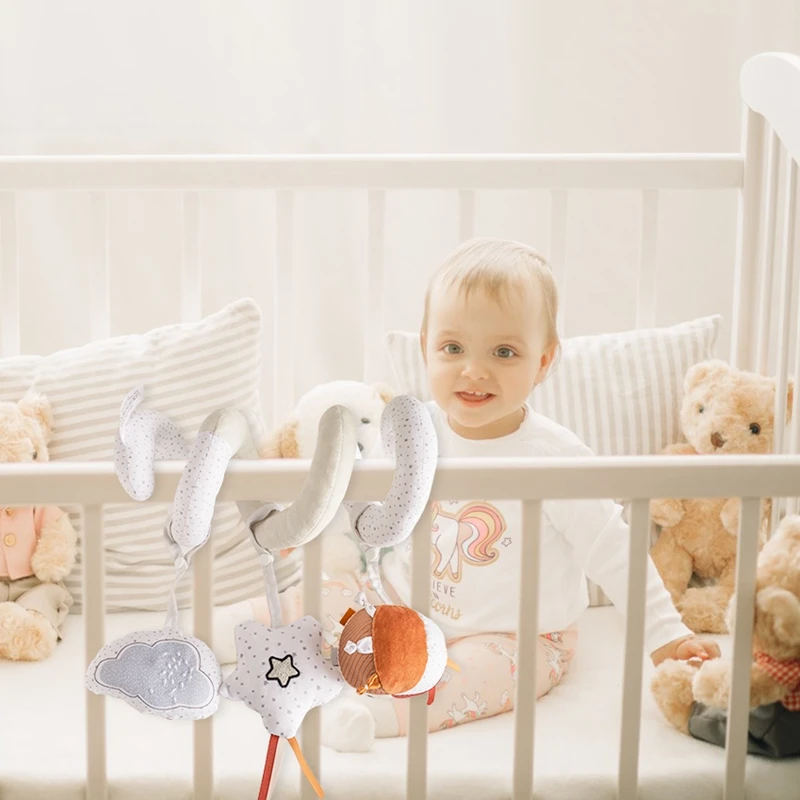 Baby Gym Anhänger Spielzeug Baumwolle Sonne Stern Rassel Musik Baumwolle häkeln mobiles Bett Baby Beißring Fitness studio Aktivität Spielzeug für Neugeborene Geschenk