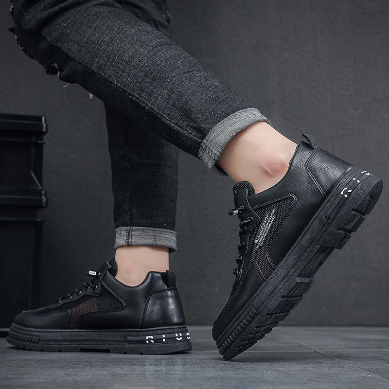 

Fashionable Minimalist Mesh Men's Outdoor Comfortable Breathable Casual Board Shoes Trendy All-Weather Versatile Sneakers