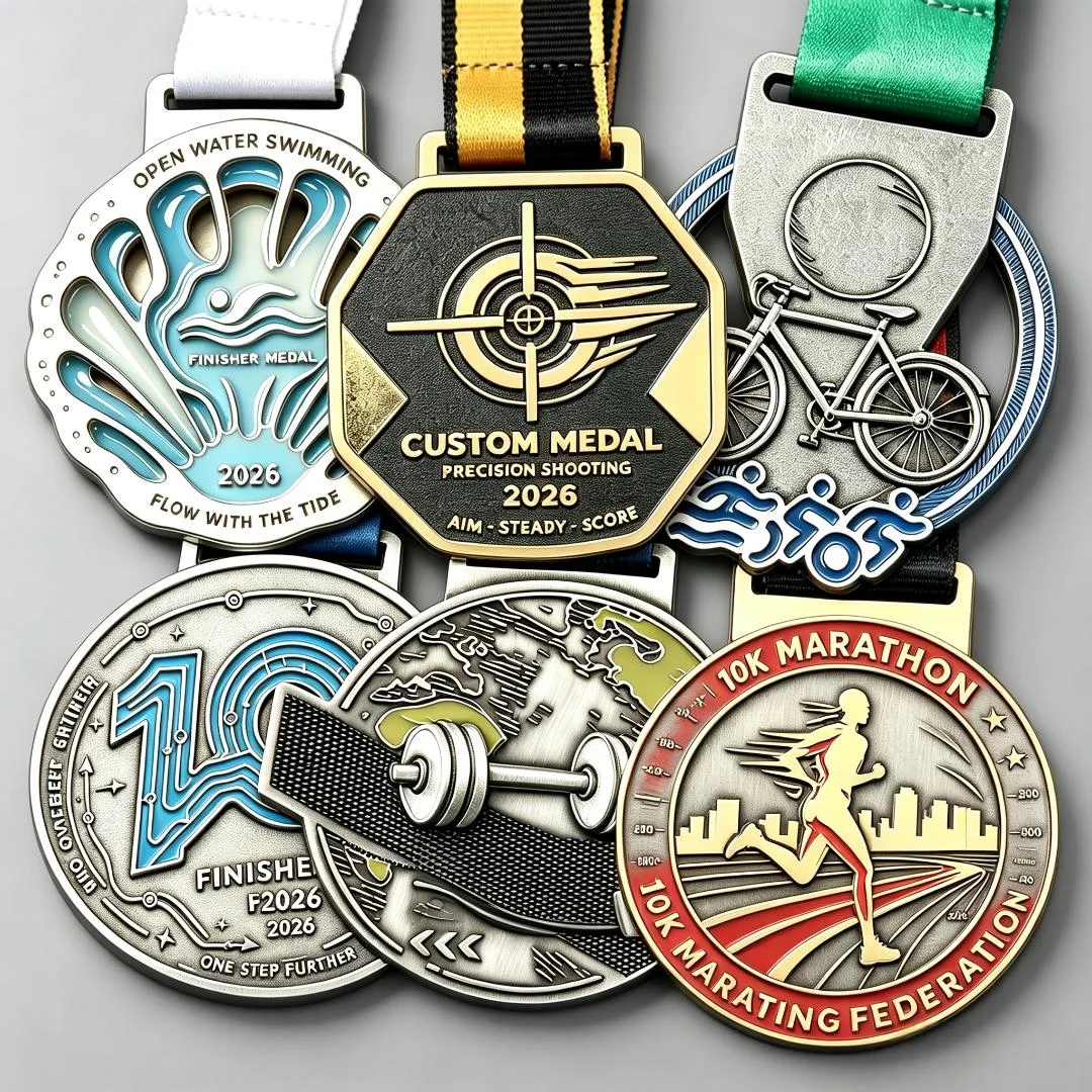 Custom Medals Custom Race Gold Silver Bronze Medallions for Running Taekwondo Karate
