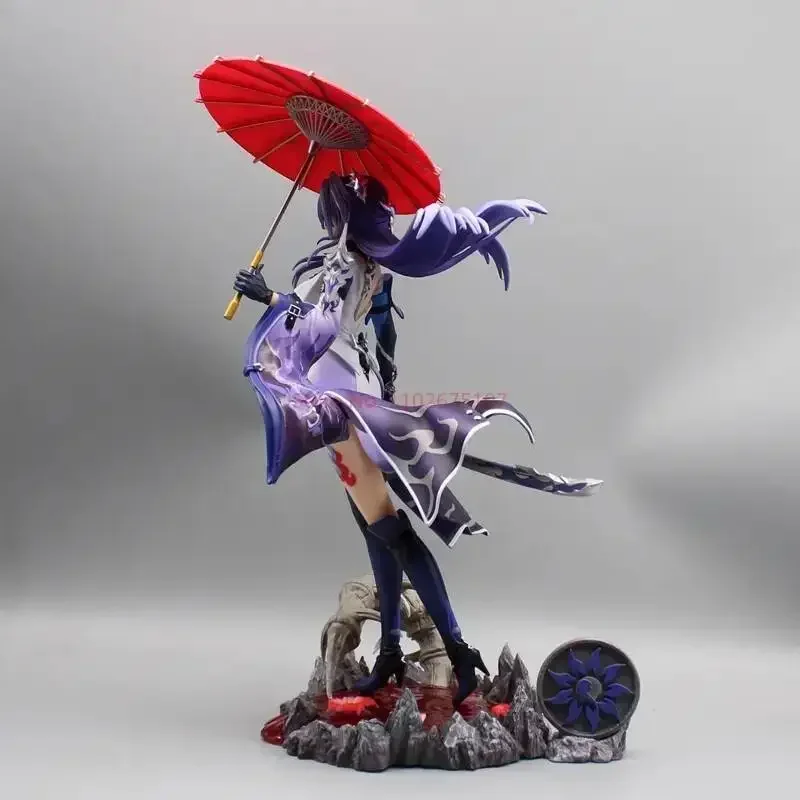 36cm Honkai Star Rail Raiden Bosenmori Mei Standing Model Desktop Decoration Hold An Umbrella Peripherals Festival Gift for Toys