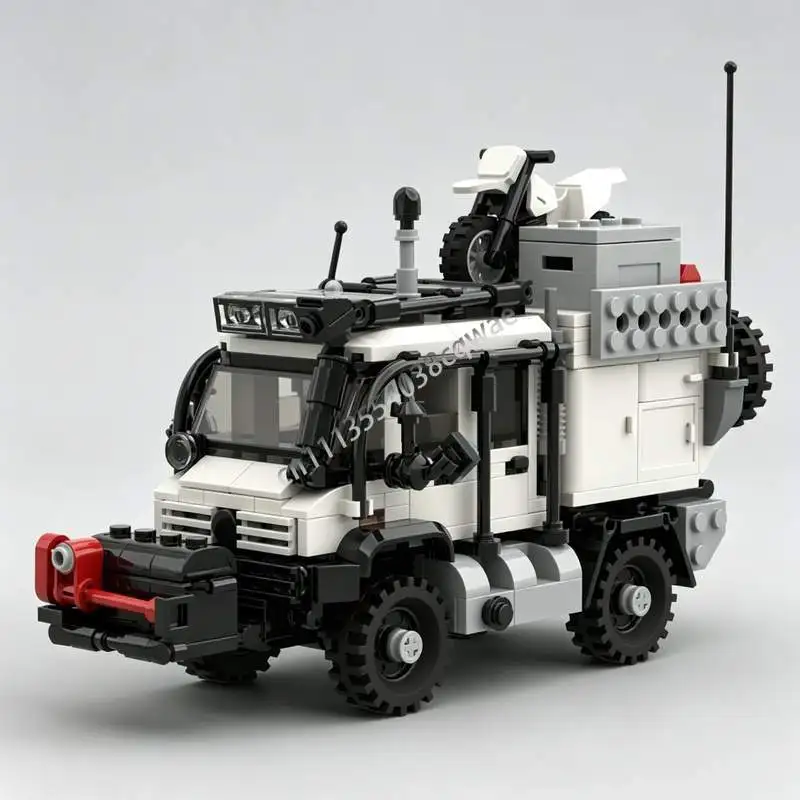465PCS Expeditions Pathfinder Adventure Vehicle Motorcycle Building Blocks Model Custom Puzzle DIY Assembly Educational Toy Gift