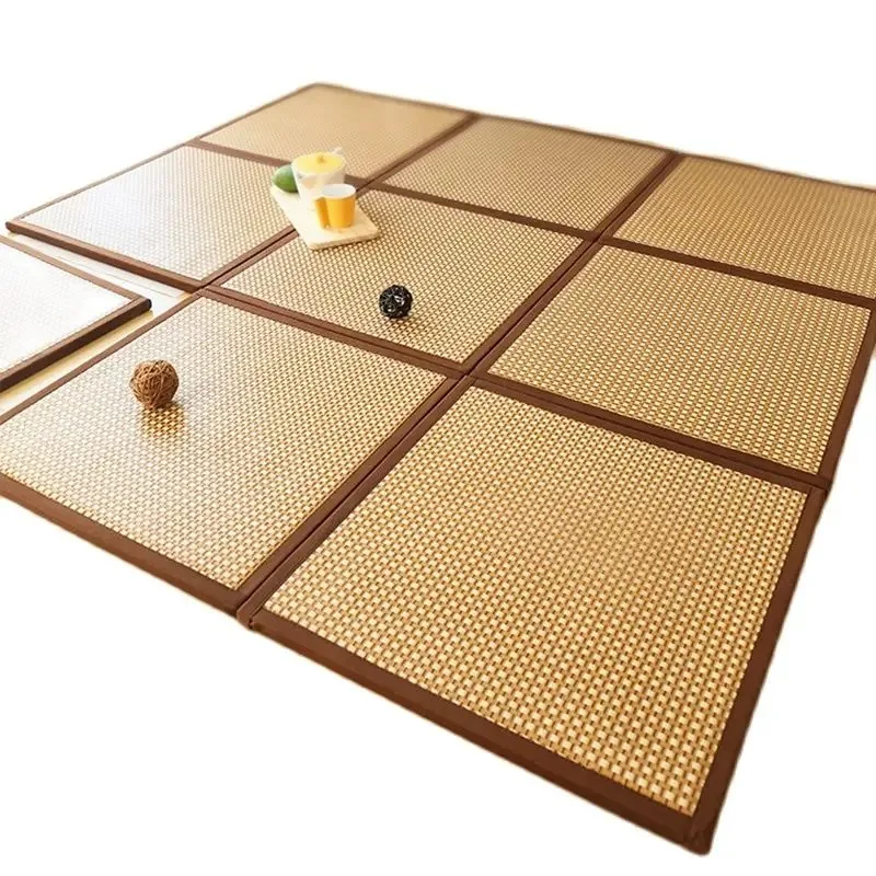 

Folding Mat 2cm Thick Japanese Style Tatami Rattan Mat Sleeping Pad Summer Student Child Kindergarten Nap Floor Bedroom Mattress