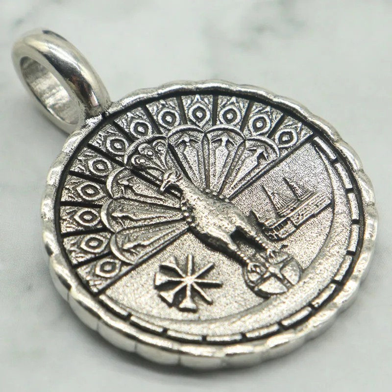 Buy 4 Get 1 Free This stainless steel Yezidi Lalish Peacock Angel Women Pendant holds ancient mystery