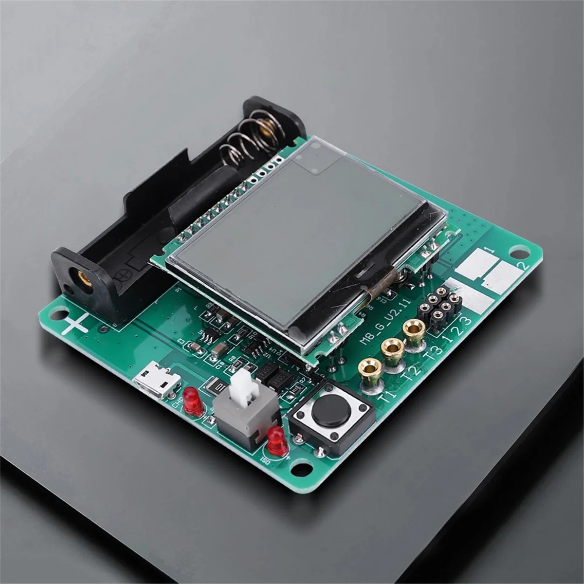 A22I 3.7V Meter Rechargeable Inductor Capacitor Tester Lithium Battery Inductance Capacitance Meter DIY MG328