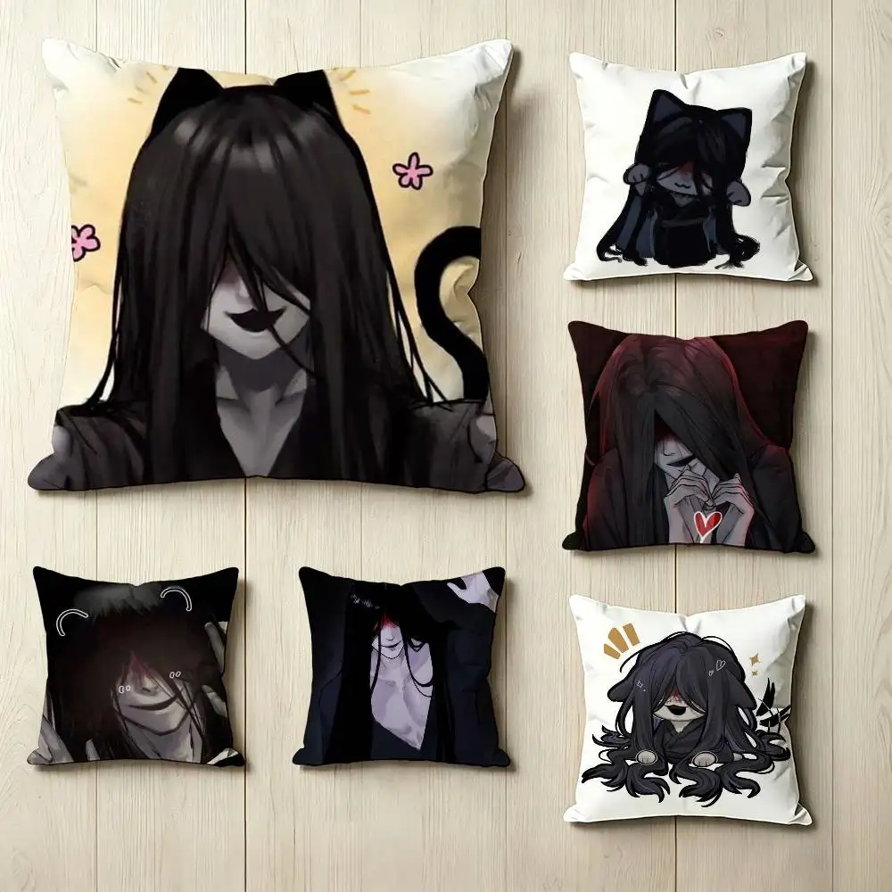 Horror game H-Homicipher M-Mr. Crawling  Pillow Case Square Double-Sided Sofa Cushion Cover Bedroom Bedside Pillow