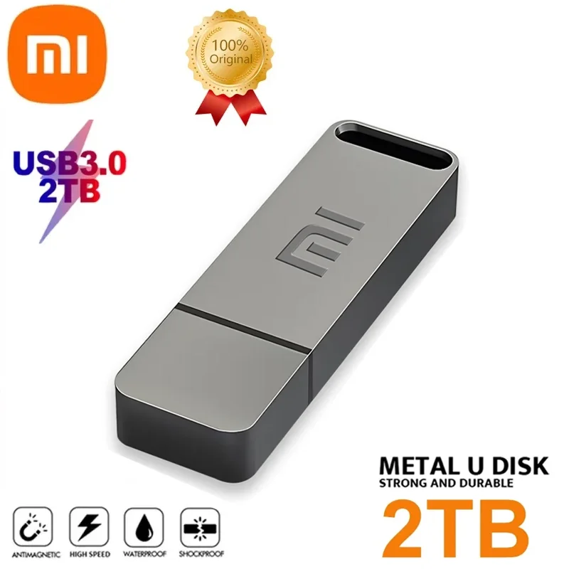 Xiaomi Usb 3.1 2Tb Flash Drive High-Speed Pen Drive 1Tb Metalen Waterdicht Type-C Usb Geheugen Voor Opslagapparaten Smart Home