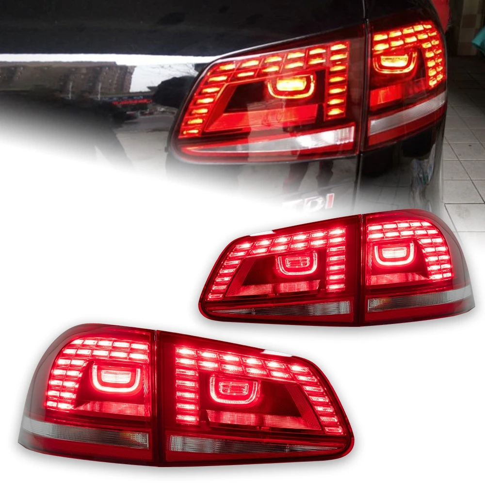 

AKD Car Lights for VW Touareg Led Tail Light 2011-2018 Touareg LCI Rear Lamp DRL Dynamic Signal Reverse Automotive Accessories