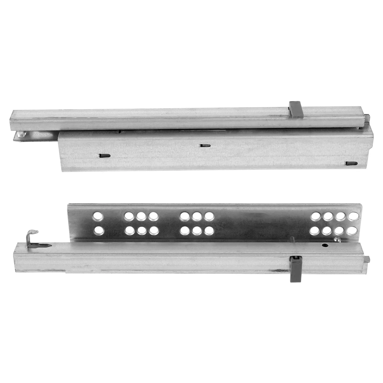 

Drawer Slides Furniture Track 10 Inch Heavy Duty Metal Glides Detachable Shelf Rails Household Storage Cabinet Part