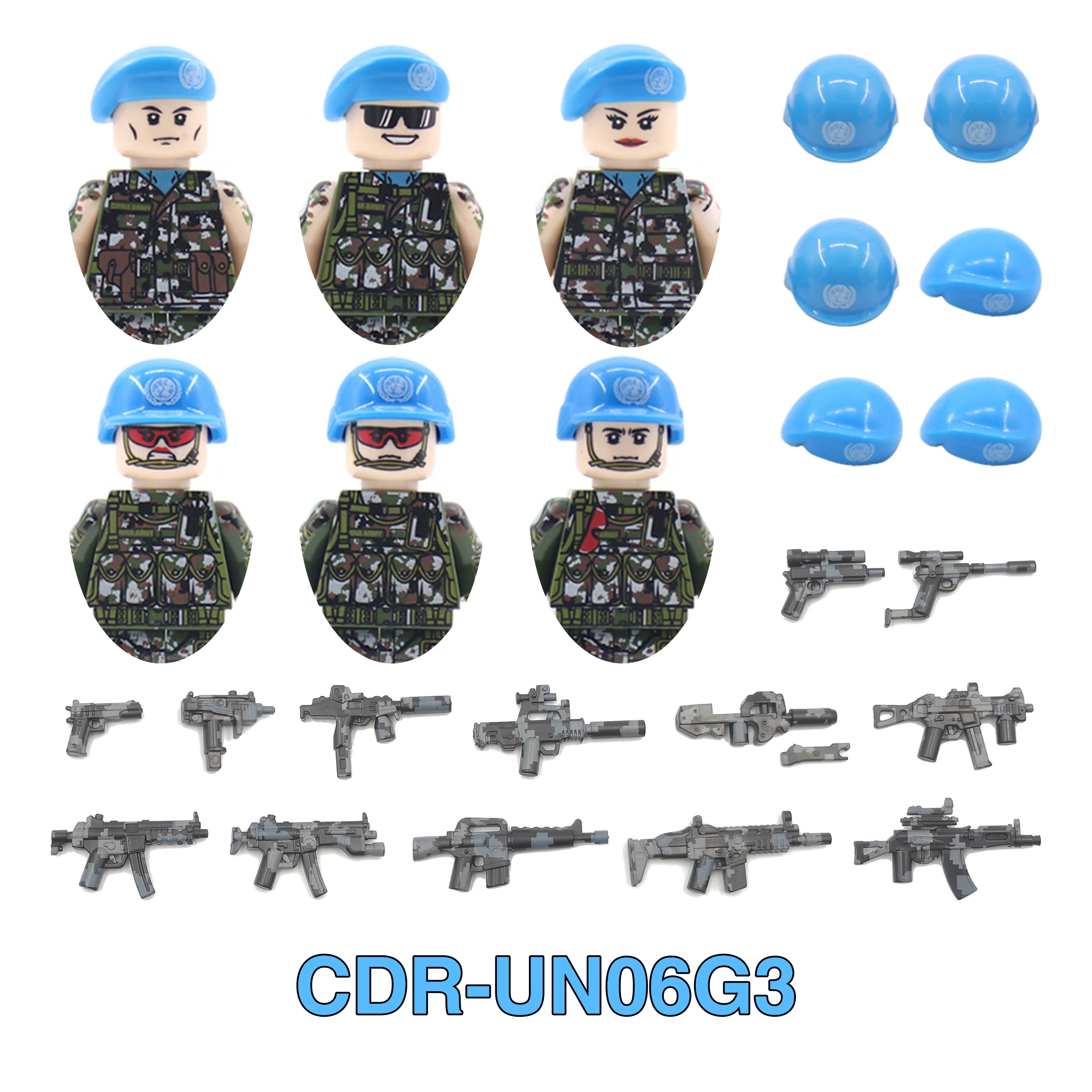 Military SWAT Guerrillas Marines Modern Warfare Soldier Weapon Gun Army Figures Playmobil Building Block Brick Gift Children Toy