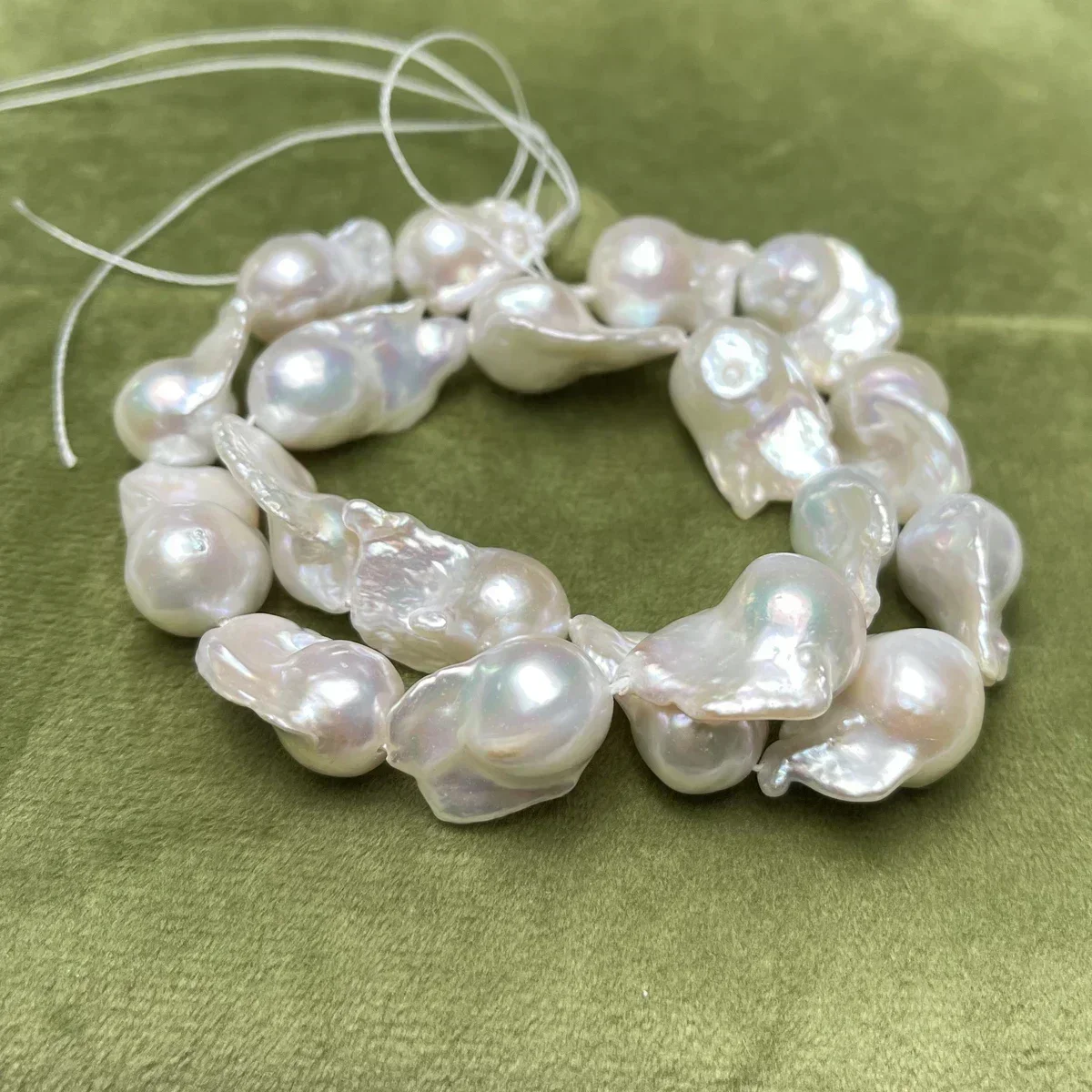 14x20-15x25mmAAAAAA Real Natural Freshwater Pearl Baroque Tail Bead Gift Jewelry MakeDIY Necklace Bracelet Accessories Wholesale