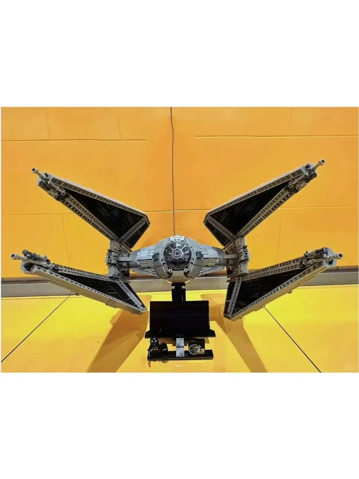 IN STOCK Spaceship MOC TIE Interceptors Building Blocks Modified from Imperial Fighters Model 75382 Assembly Bricks Toys Gift