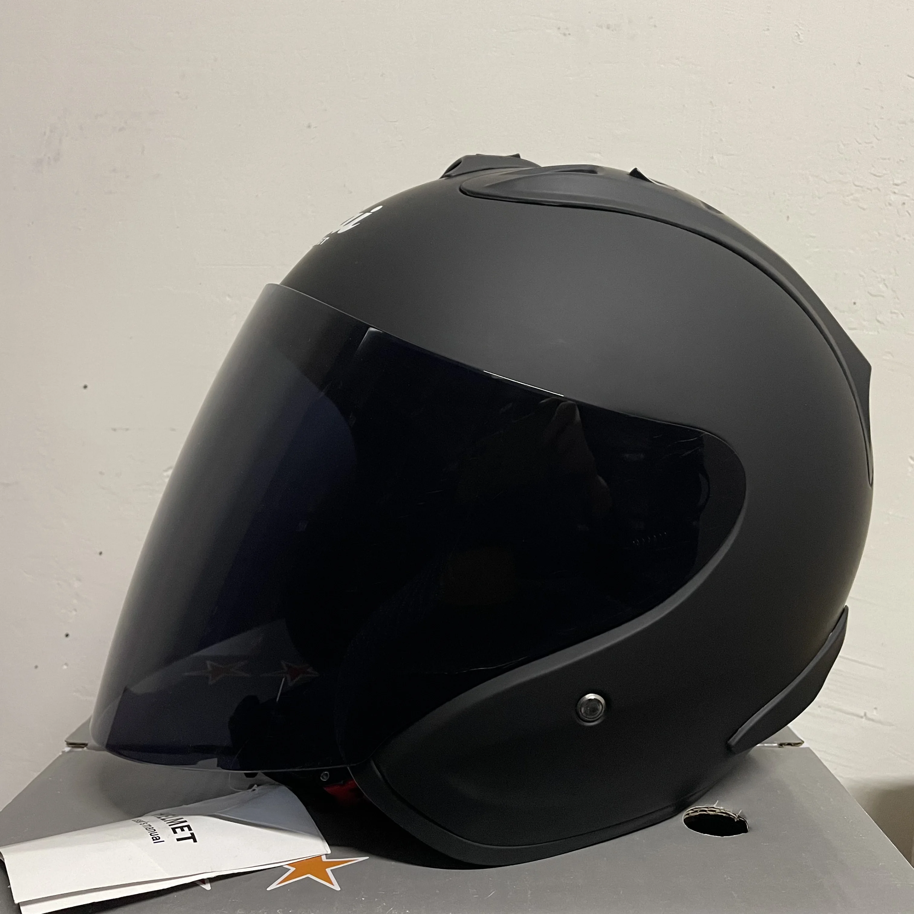 Ram4 negro brillante negro mate medio Casco hombres y mujeres motocicleta todoterreno verano Casco cruzado Casco Capacete