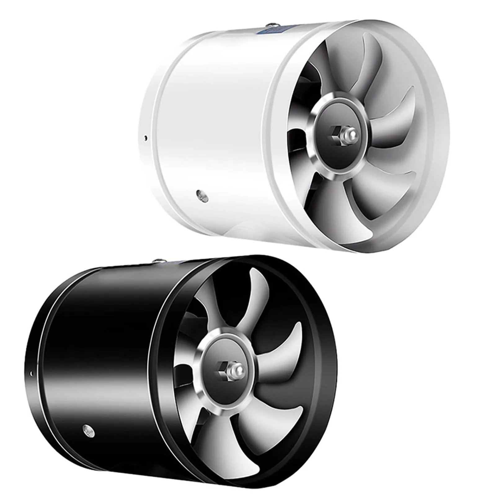 Powerful 180mm Inline Pipe Fan with Metal Reinforced Body Designed for Quick Heat Dissipation in Various Environments