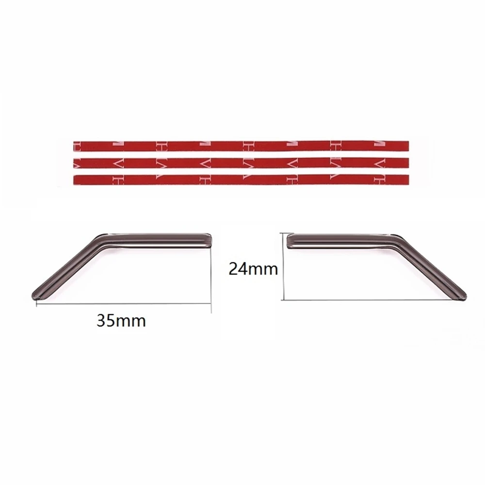 BAAA-visera acrílica para ventana, protector contra la lluvia, decoración Deflectora para WPL C14 C24 C24-1 1/16 RC, piezas de mejora de coche, accesorios