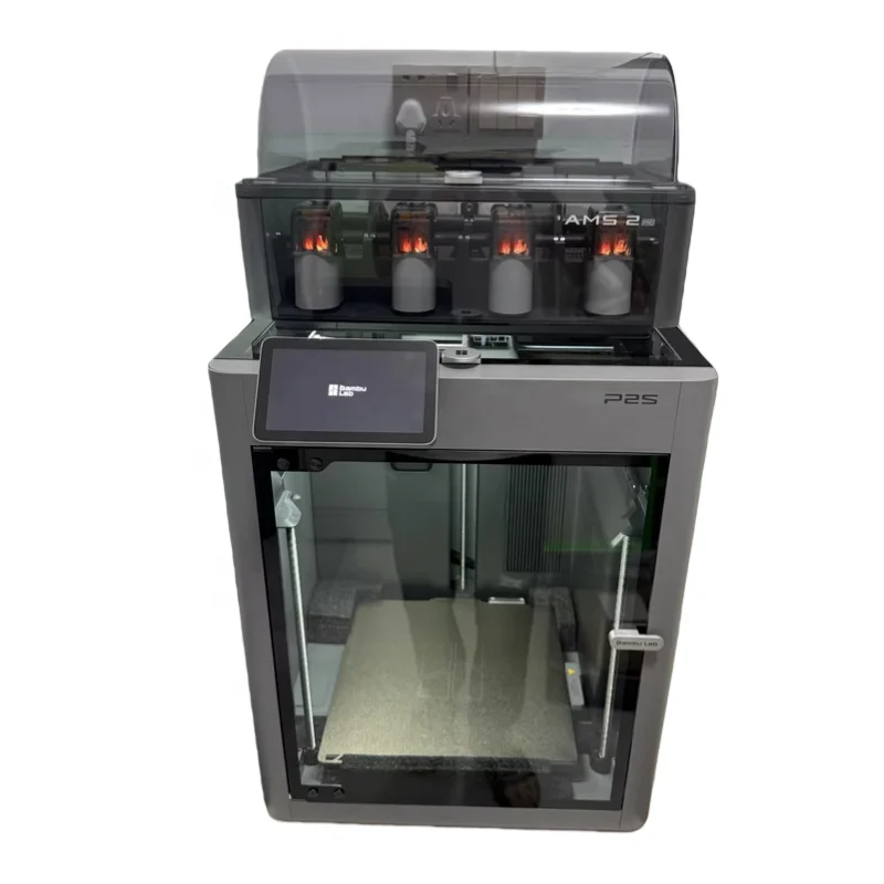 P2s Combo Automatic New PLA Fast Print Speed 600mm/s Desktop Closed Core FDM Multicolor 3D Printer Large Screen 1 Year WiFi/USB