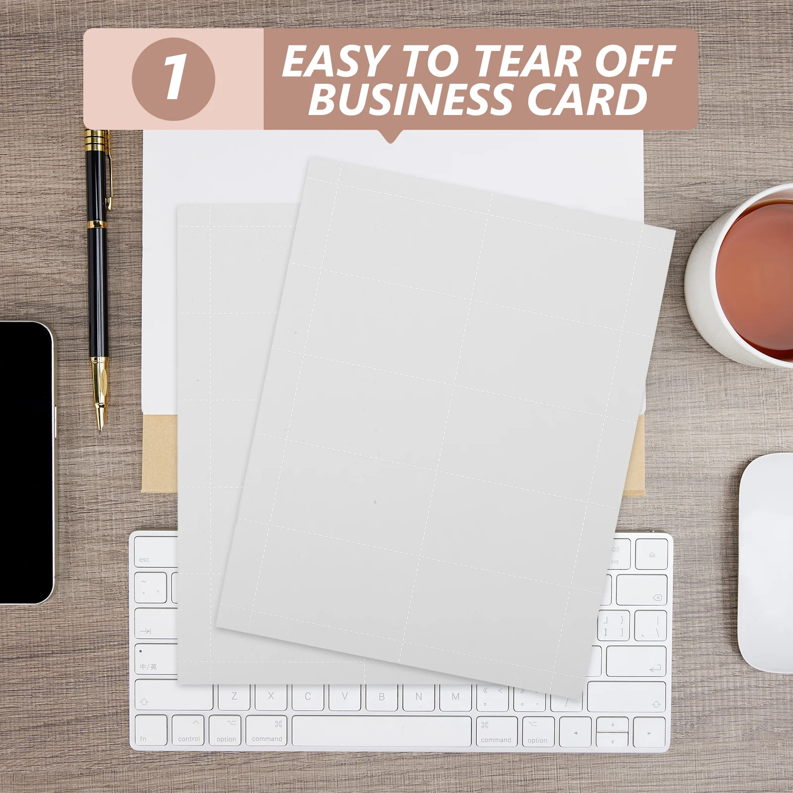 

10pcs 10 Sheets Blank Business Card Sheets Printable Paper Cards For Name Cards Printing Fast-Drying Blank Card Stock