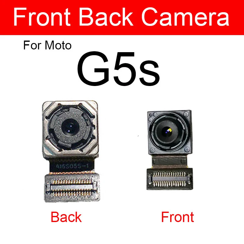 Front & Rear Back Camera Module For Motorola Moto G5 G5S G6 Plus G6 Play Main Camera and Small Facing Camera Replacement Parts