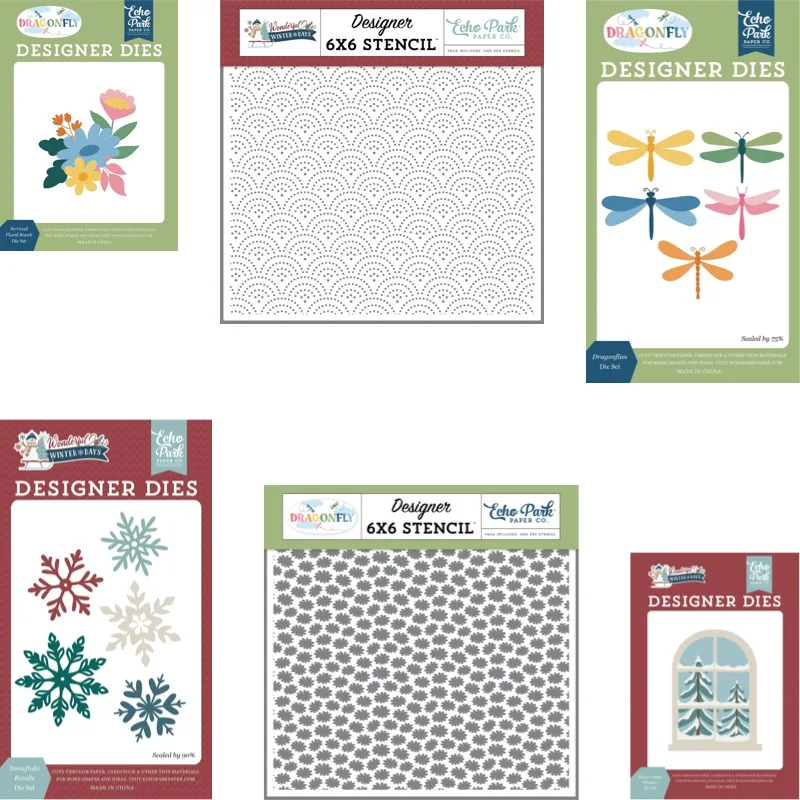Snowflake Bundle Keep Growing Flower Metal Cutting Dies & Stencil Scrapbook Diary Decoration Stencil Embossing Template DIY 2026