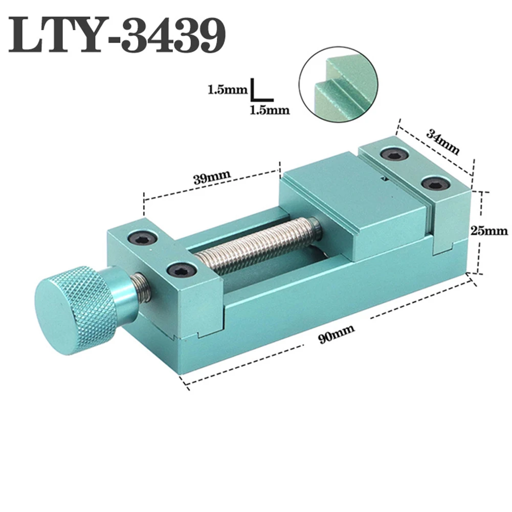 

Aluminum For Mini Vise LTY-3439 for Engraving CNC Drilling and Small Welding Table Setups Requiring Accurate 10mm Clamping Range