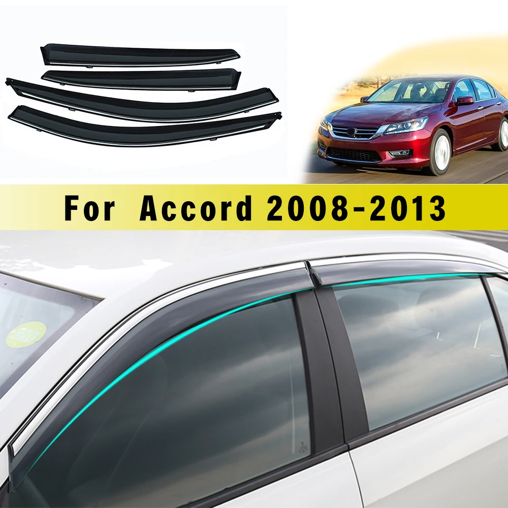 Window Weather Shield For Honda Accord 2008 2009 2010 2011 2012 2013 Deflector Guard Car Styling Auto Accessories Sun Rain Visor