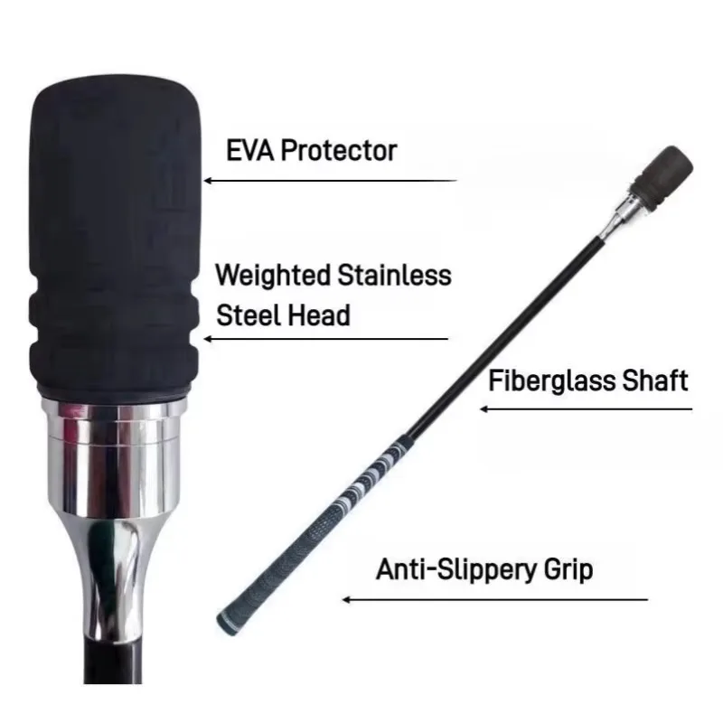 Golf Swing Trainer Golf Training Aid With Click Sound to Enhance Strength,  Swing Tempo & Maintain Balance for Indoor Outdoor