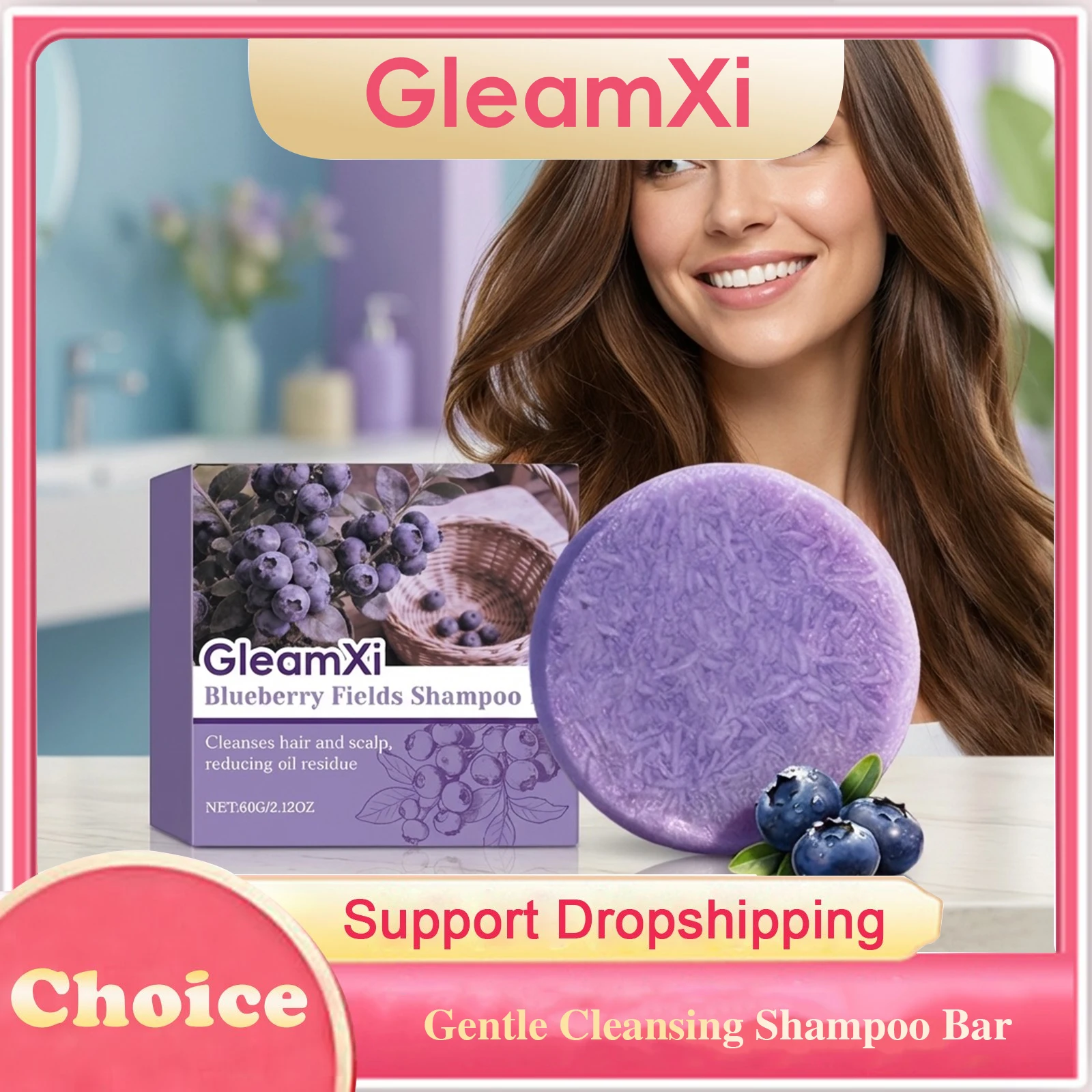 Gentle Cleansing Shampoo Bar Hydrating Strengthen Hair Roots Scalp Treatment Shiny Hair Lasting Fragrance Smoothing Shampoo Soap
