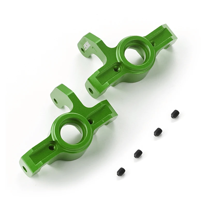 

2pcs 1/10 Steering Hub Carrier Aluminum Alloy Durable Steering Block Knuckles For LSOi Lasernut U4 RC Car Part Green