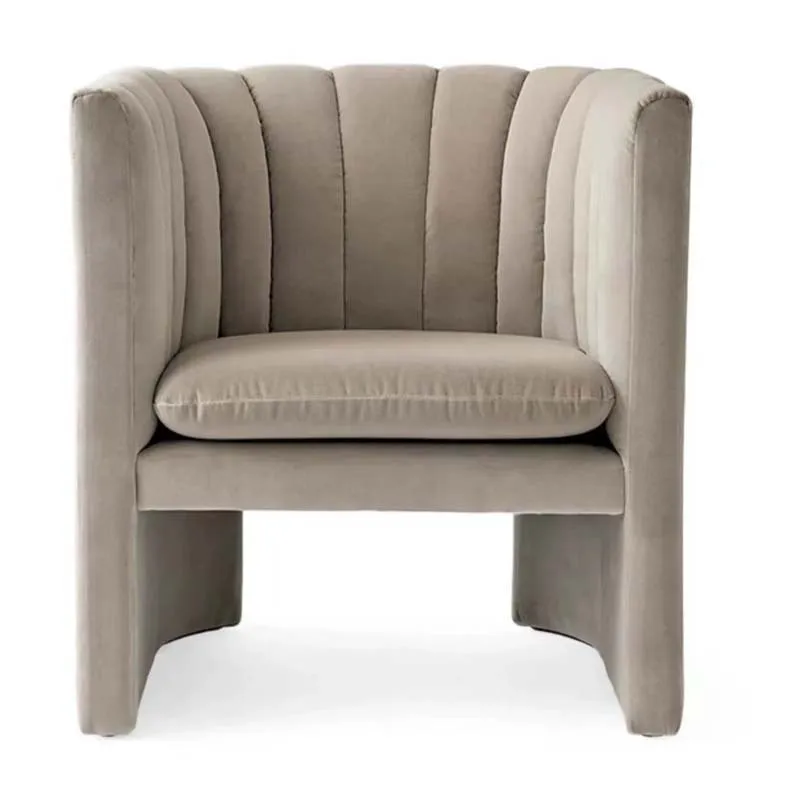 Nordic fabric sofa simple modern light luxury sales office meeting area negotiation chair Internet celebrity single chair