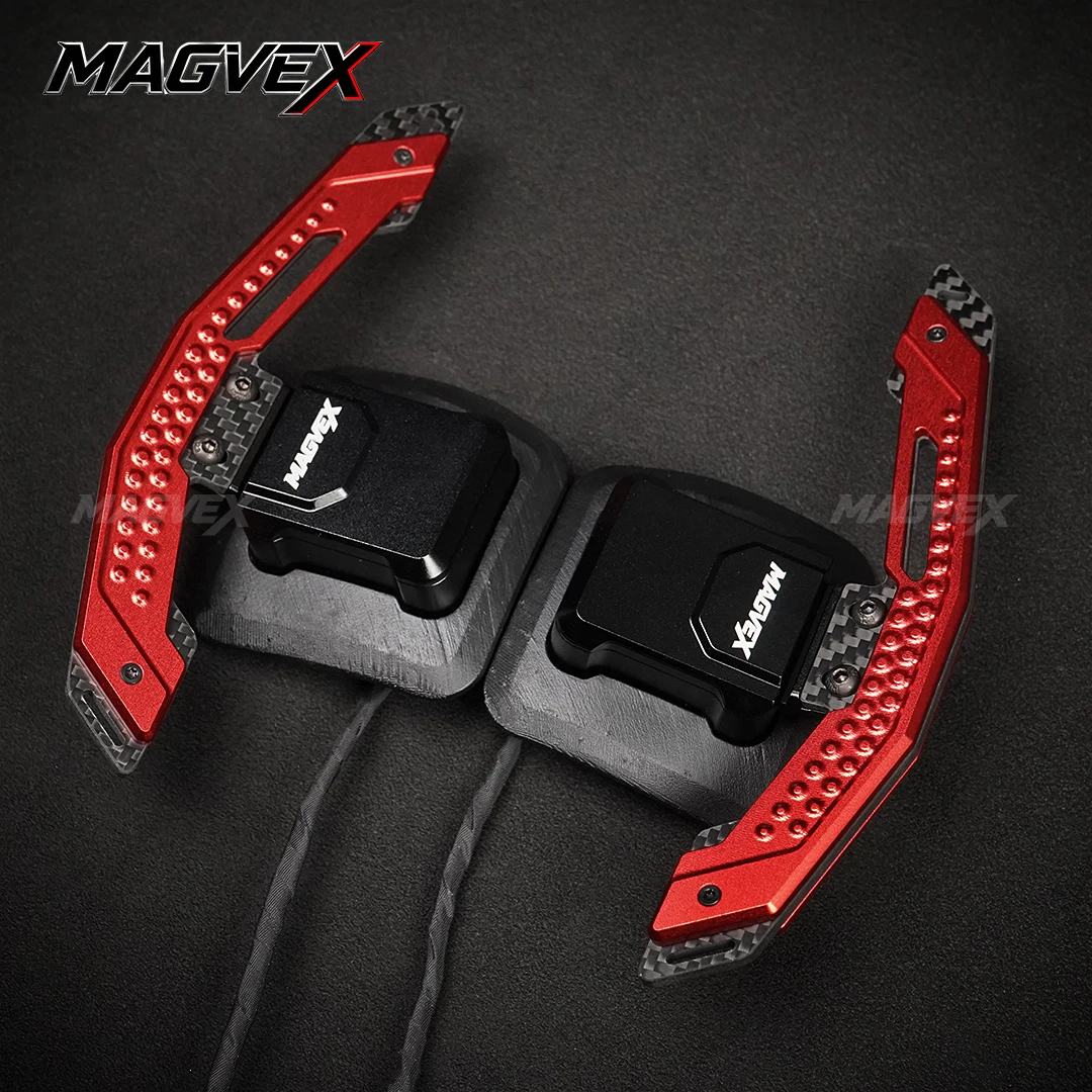 MAGVEX Magnetic Paddle Shifters For E90 M3 E92 M3 E93 M3 X5M X6M E70 E71 Steering Wheel Paddle Layered Carbon-Aluminum Design view 4