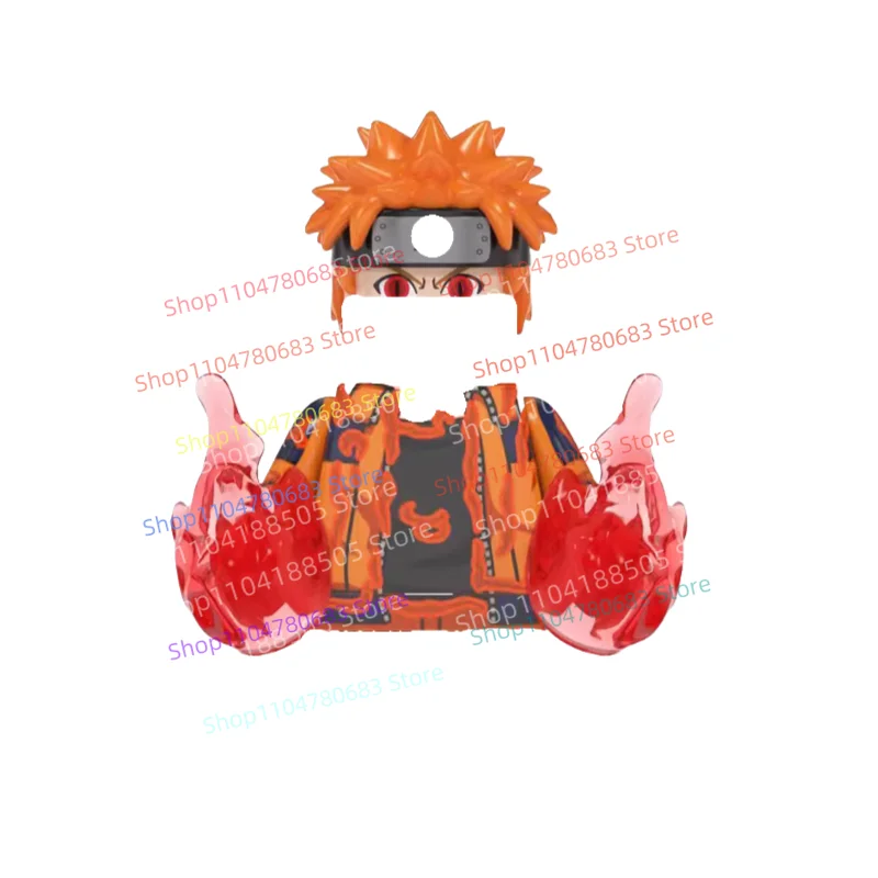 Bloques de construcción MOC, Mini figura de una sola pieza, modelo de ensamblaje, figura de exhibición, accesorios de Anime de dibujos animados, juguete para regalo decorativo